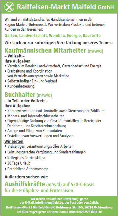 Stellenanzeige 03 05 2024